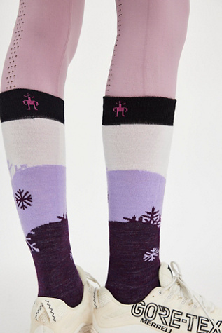 Smartwool Snowpocalypse Socks At Free People In Purple Iris, Size: Large