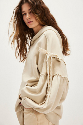 Bow Girl Sweatshirt At Free People In French Oak, Size: XS