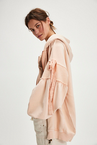 Bow Girl Sweatshirt At Free People In Spring Blush, Size: Small