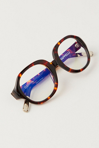 Grappeli Blue Light Sunnies by Caddis at Free People in Turtle, Size: 0.0x