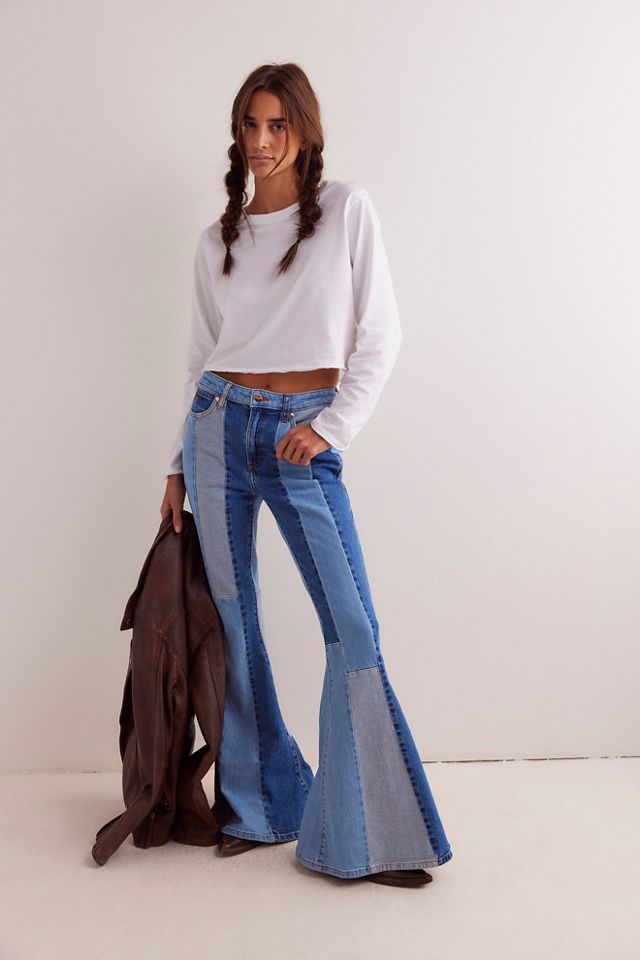 Wrangler x Lainey Wilson Patchwork Jeans Free People UK