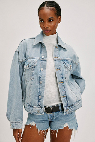 AGOLDE Dalton Balloon Jacket at Free People in Soul, Size: Small