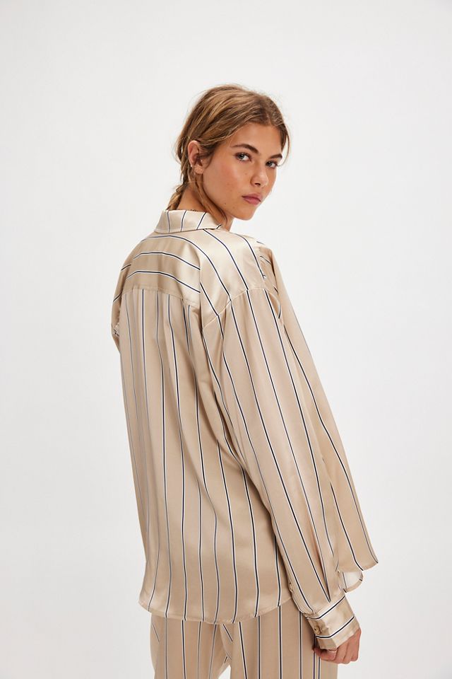 DONNI. The Silk Pinstripe Shirt #1