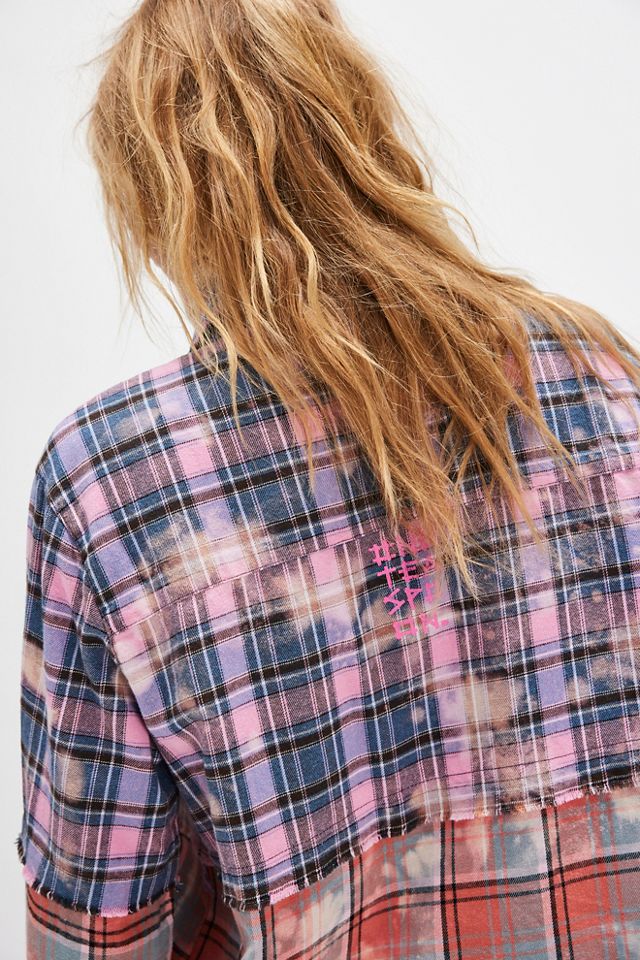 OneTeaspoon Distressed Mixed Flannel Shirt #2
