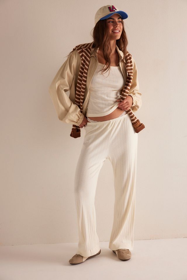 DONNI. The Pointelle Simple Crop Pants #2