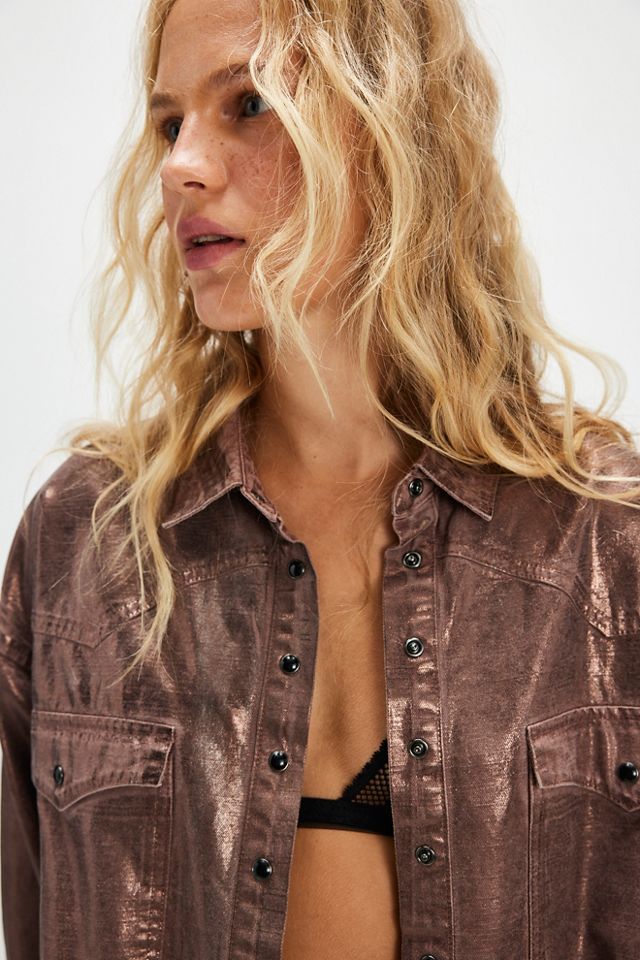 OneTeaSpoon SUEDE DARIA ジャケット　キャメル Suede Daria Shacket | One Teaspoon