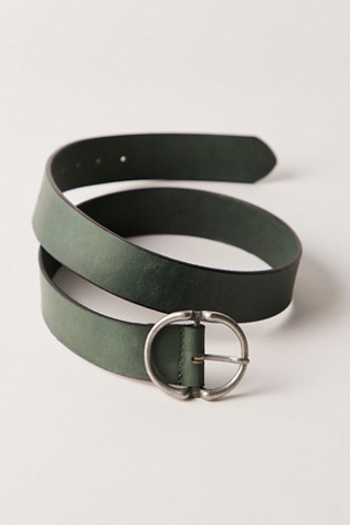 Ford Leather Belt by We The Free at Free People in Pine Needles, Size: M/L