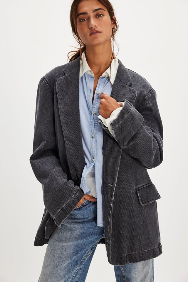 Denimist Deconstructed Denim Blazer | Free People