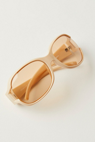 Sunshades Bolshy Sunglasses at Free People in Milky Almond/Latte Tint