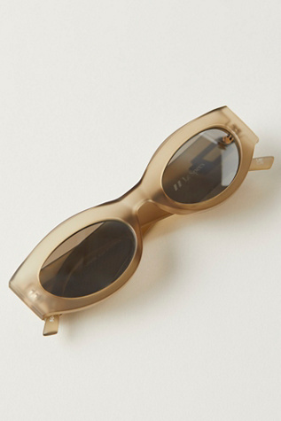 Sunshades Body Bumpin Sunglasses at Free People in Matte Olive Leaf Silver