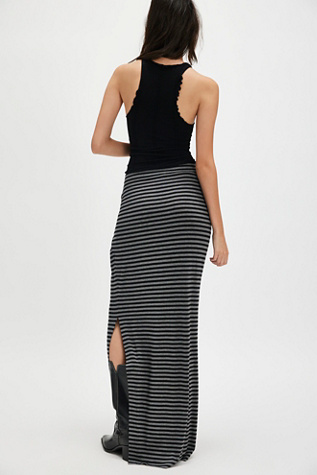 Norma Kamali All One Striped Skirt