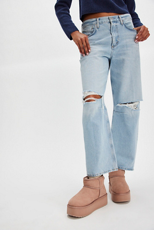 EMU Stinger Micro Platform Boots by EMU Australia at Free People in Pink, Size: US 9