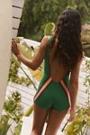 Resin Obsidian Colorblock Short Surf One Piece