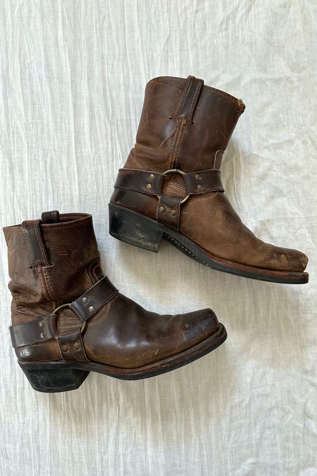 Frye booties brown best sale