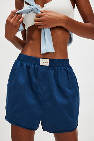 We The Free Day To Day Solid Boxers At Free People In Poseidon, Size: XS