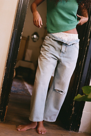 We The Free Day To Day Striped Boxers at Free People in White, Size: S