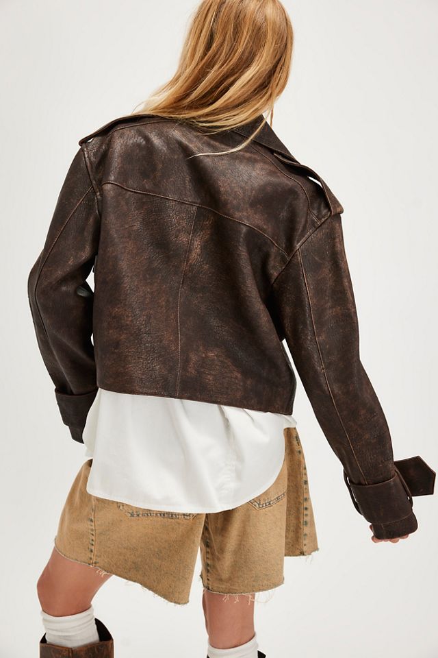 Oval Square Rock Biker Jacket #1