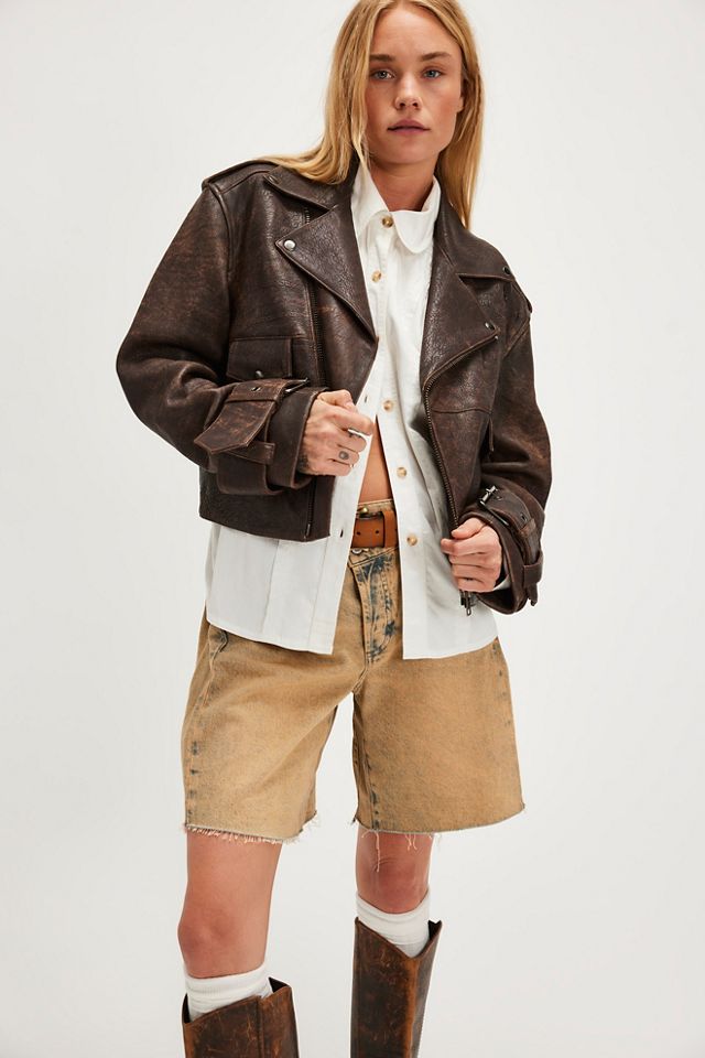 Oval Square Rock Biker Jacket #2