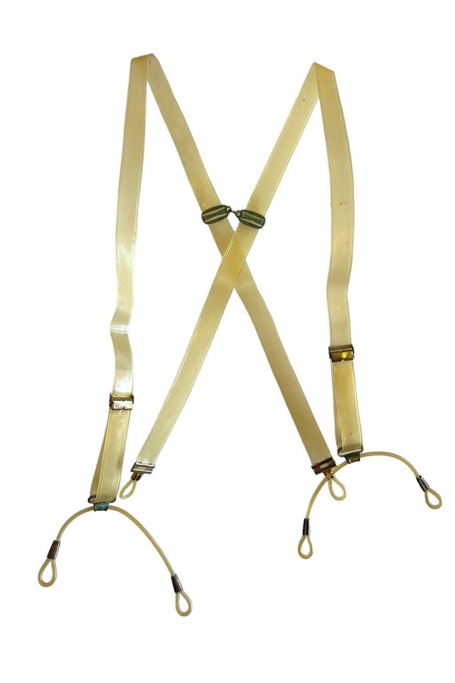 Vintage B.F. Goodrich Clear Rubber Suspenders Selected by Personal Choice