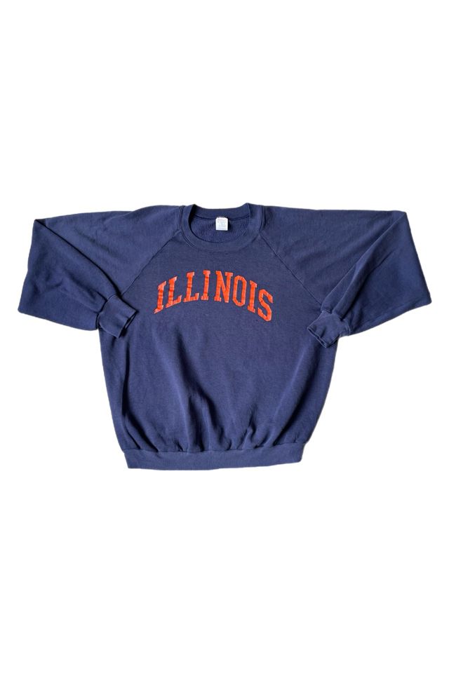 Vintage 1980's Illinois Soft Sweatshirt Selected By Villains Vintage