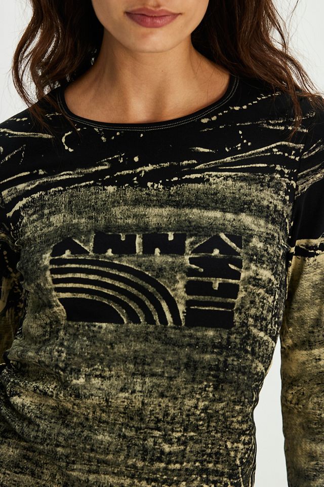 Anna Sui Micro Ribbed Long-Sleeve Tee | Free People
