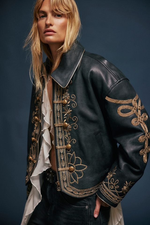 Free People embroidered outlets jacket