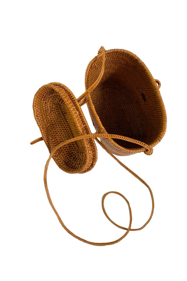 Vintage 1980s Woven Basket Crossbody Bag Selected by SharpLilTeeth #1