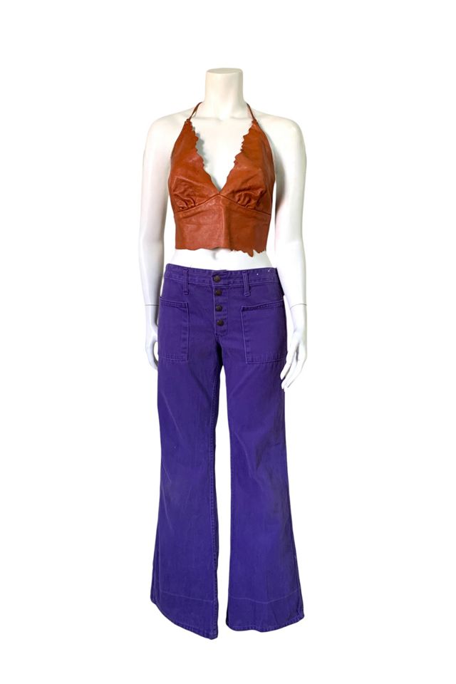 Vintage 1970s Purple Flare Leg Bell Bottoms Selected by SharpLilTeeth #2
