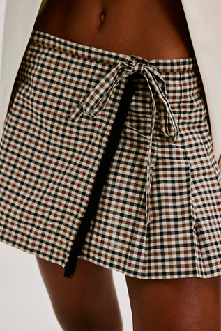 Anna Sui Mini Plaid Kilt Skirt