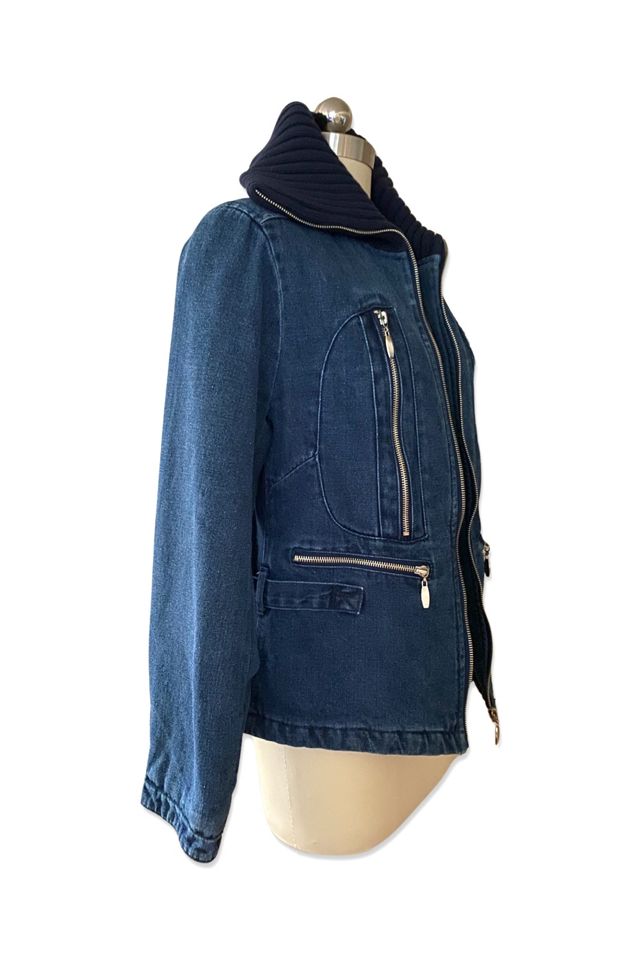 1990s Faded Glory Denim And Knit Zipper Jacket Selected By Ritual Vintage #2
