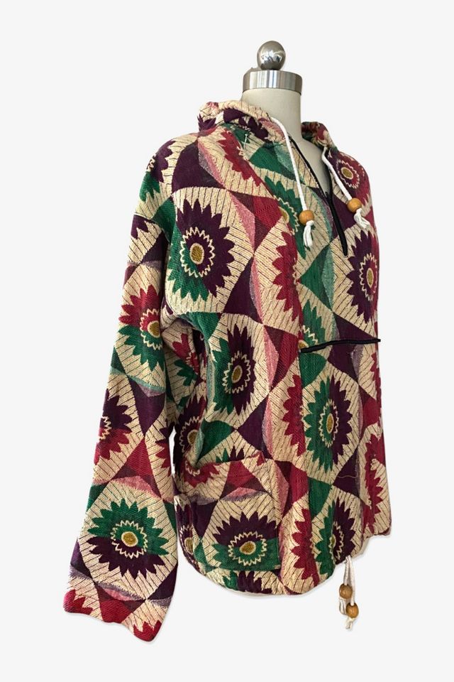1990s Flower Power Hooded Baja Selected By Ritual Vintage #1