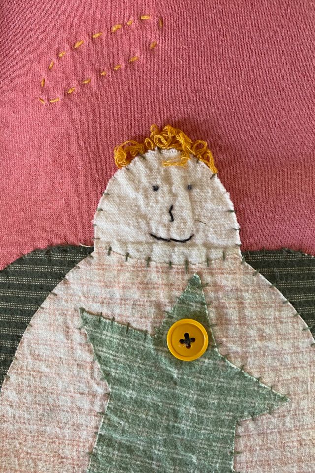 1990s Artisan Quilt Applique Sweatshirt Selected By Ritual Vintage #2