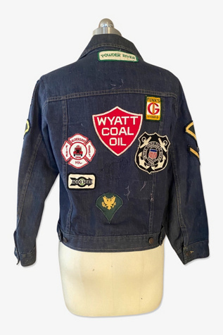 1960s Denim Jacket With Vintage Patches Selected By Ritual Vintage