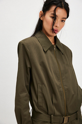 SER.O.YA Sanders Twill Bomber Mini Dress