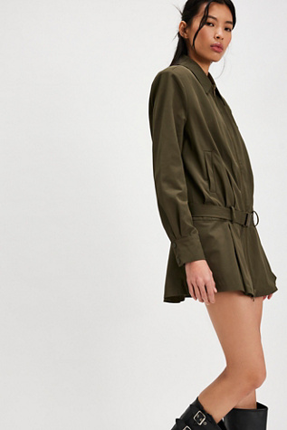 SER.O.YA Sanders Twill Bomber Mini Dress