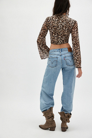 OneTeaspoon Leopard Mesh Wrap Top