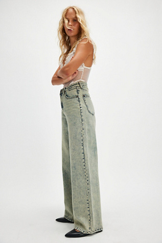 OneTeaspoon Love Machines Super Wide-Leg Jeans