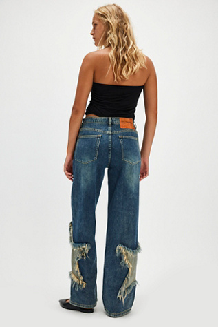 OneTeaspoon Jacksons Wide-Leg Star Jeans