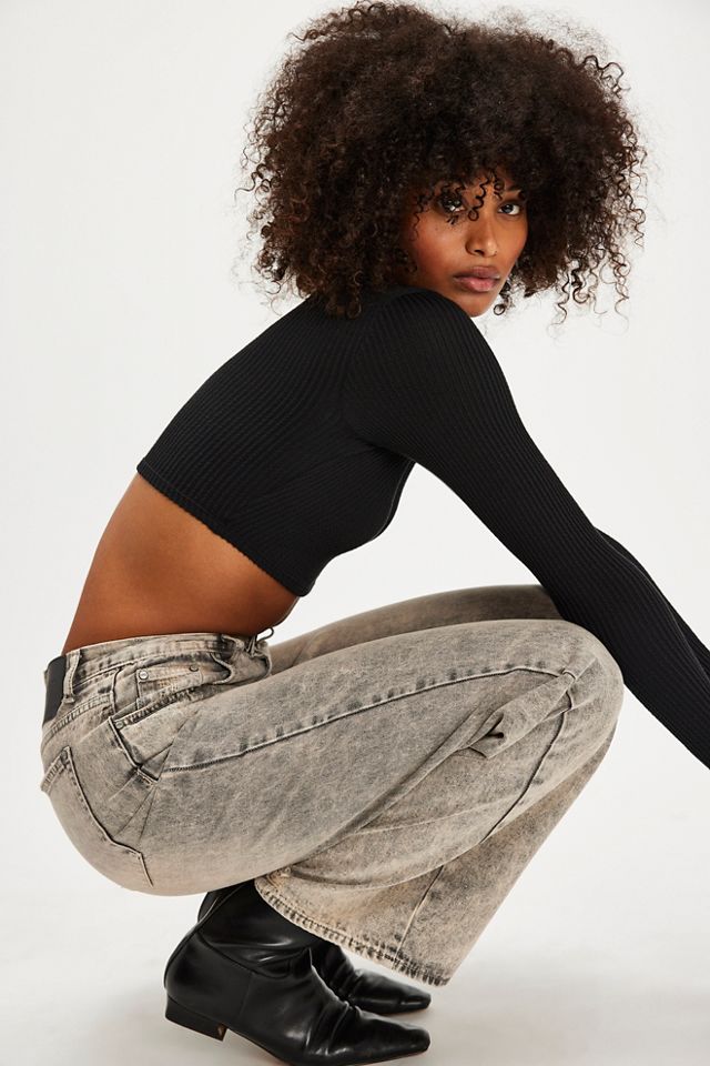 OneTeaspoon Jackson Mid-Rise Wide-Leg Jeans #3