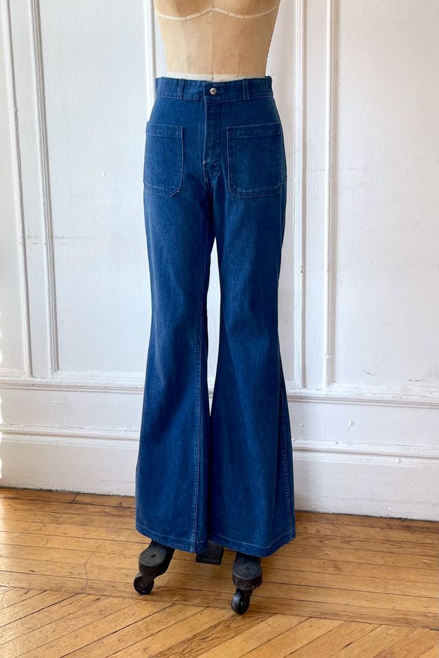Vintage 70s Seafarers Bell Bottom Flair Jeans Selected by MARMALADE