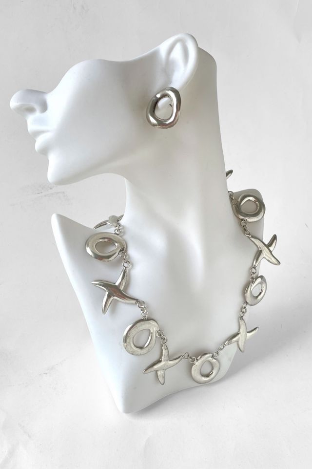 X O Sterling Silver Necklace and Earring Set Selected by MARMALADE #2