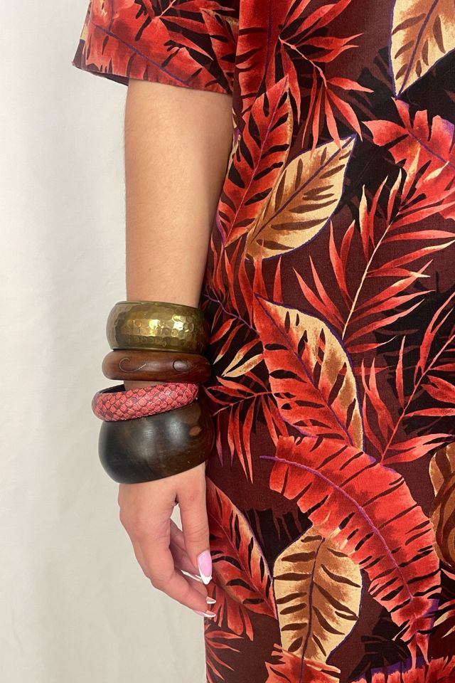 Vintage Chunky Wood Bracelet Selected By Ankh By Racquel #3