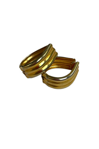 Vintage Gold Teardrop Hoop Earrings Selected By Ankh By Racquel