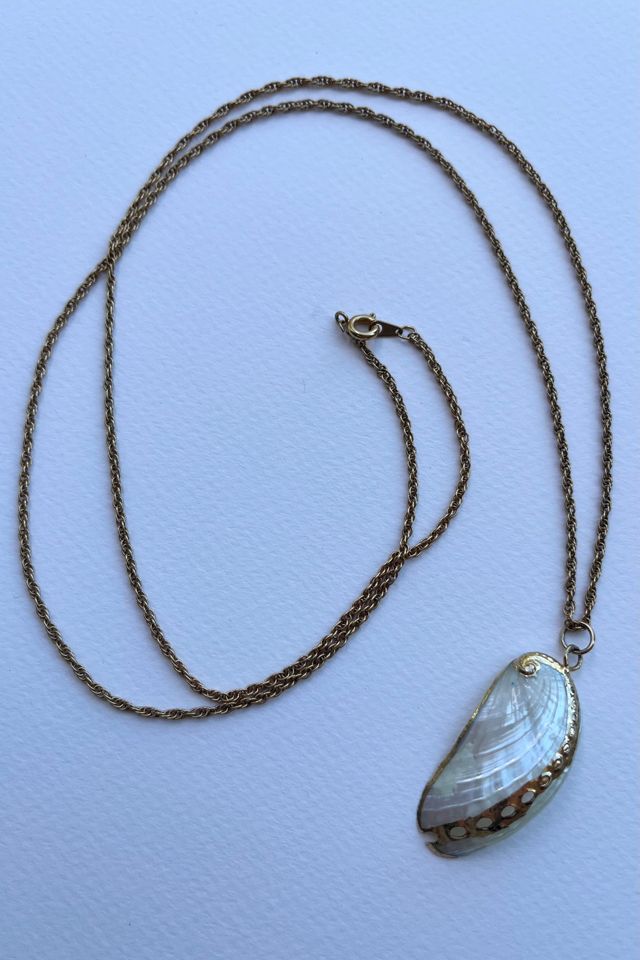 Gold Seashell Necklace Selected by Wax Plant
