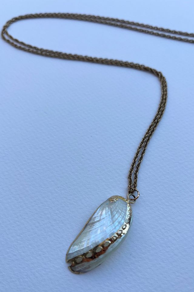 Gold Seashell Necklace Selected by Wax Plant #1