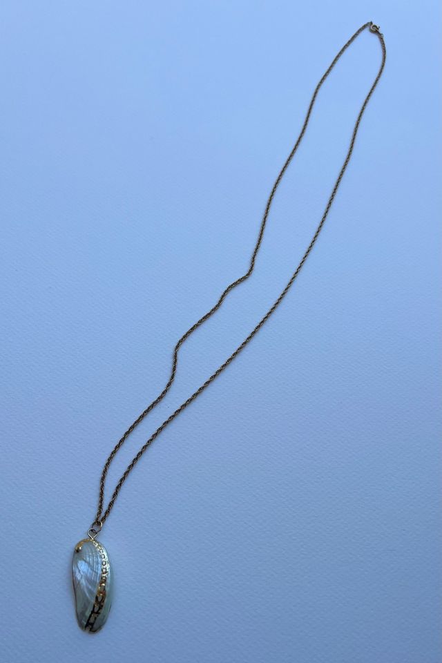 Gold Seashell Necklace Selected by Wax Plant #2