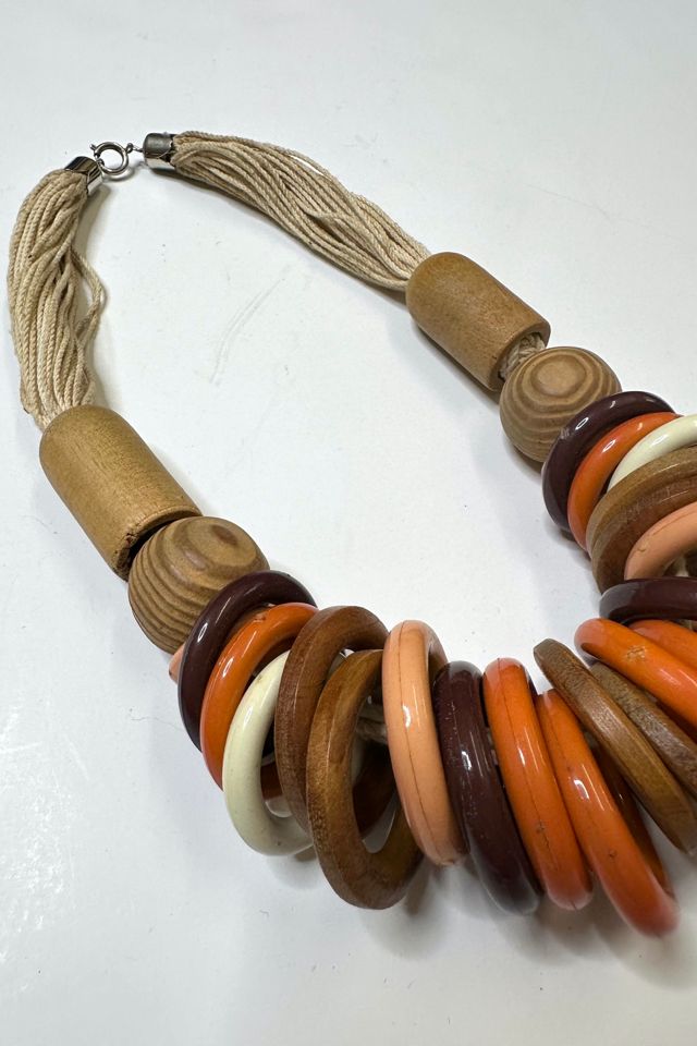 Vintage 1970s Multi Rings and Rope Necklace Selected by Cherry #1