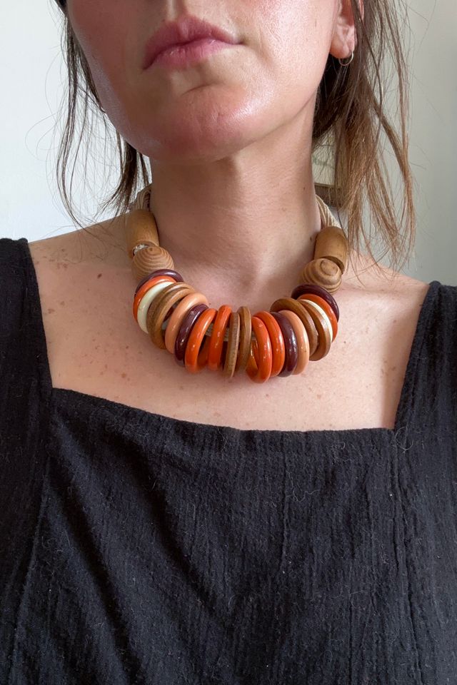 Vintage 1970s Multi Rings and Rope Necklace Selected by Cherry #2