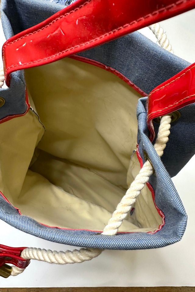 Vintage 1960s Mod Nautical Tote Selected by Cherry #3