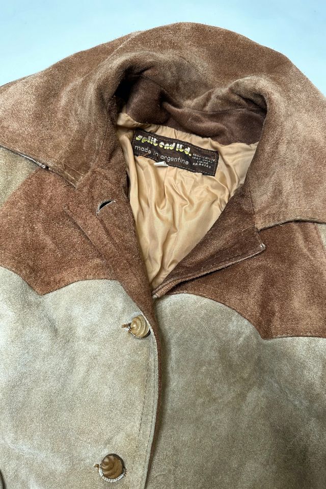 1970s Suede Two Tone Western Jacket Selected by Cherry